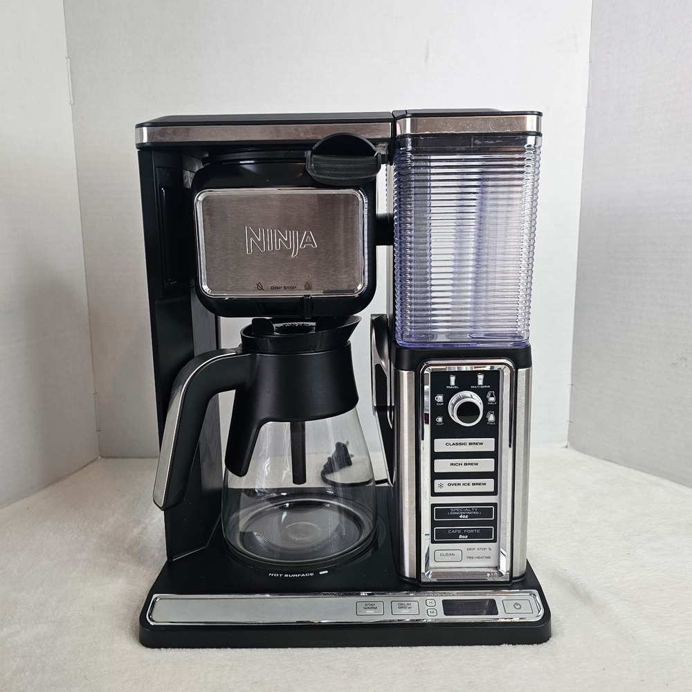 NINJA CF090A 32 Coffee Bar System with Glass Carafe-Black/Stainless